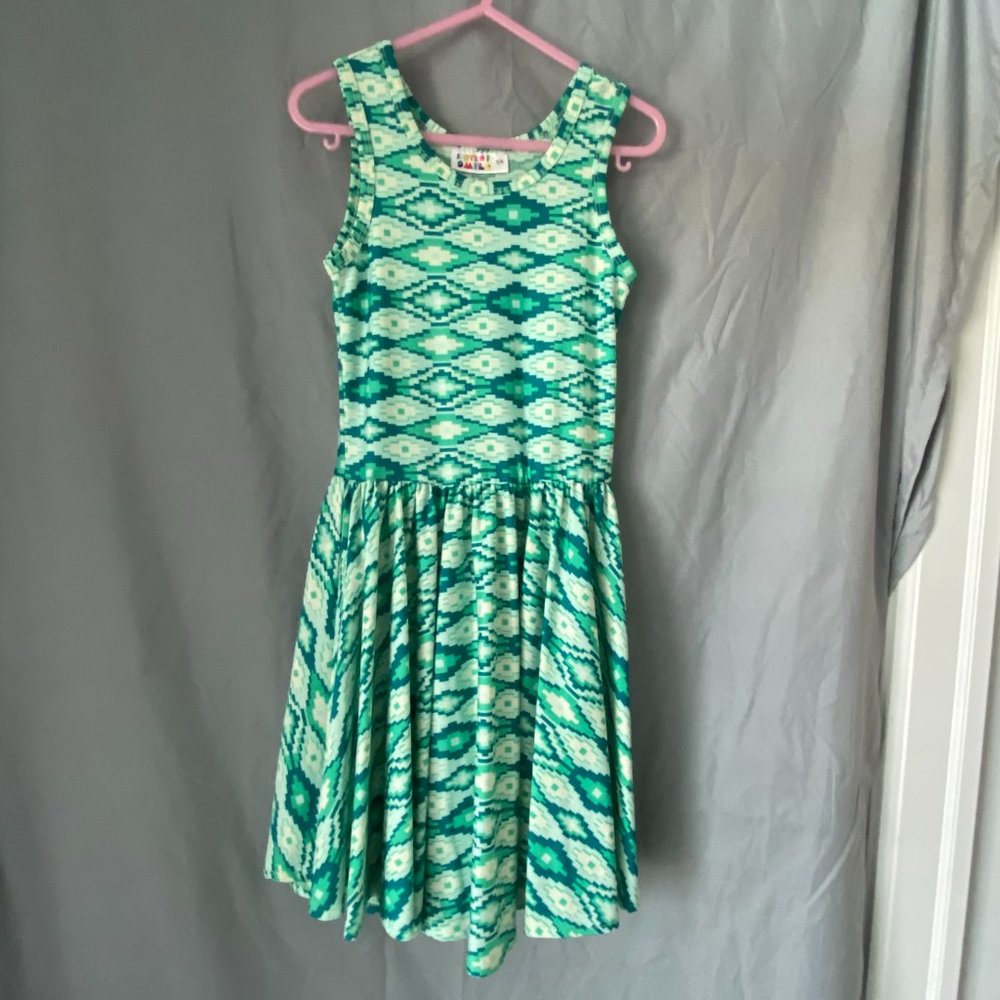 Dot Dot Smile 5/6 tank geometric twirl dress